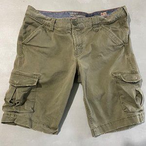 Lucky Brand Cargo Shorts Womens Size 10 olive utility